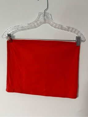 Wild Fable Women’s Red Cropped Strapless Tube Top Size Large